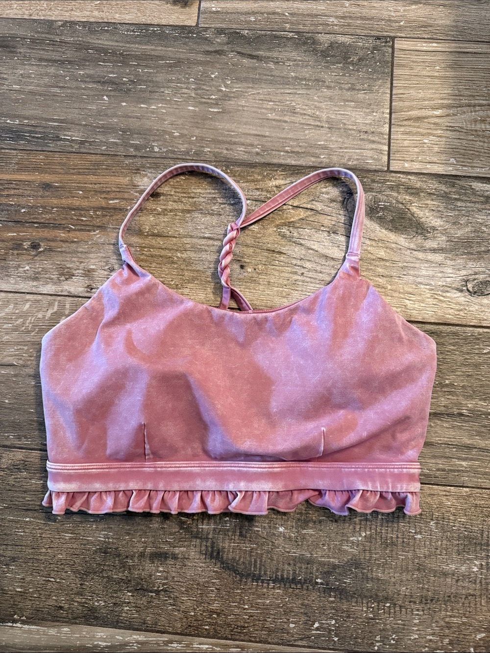 Joylab Ruffle Bralette - Dusty Rose